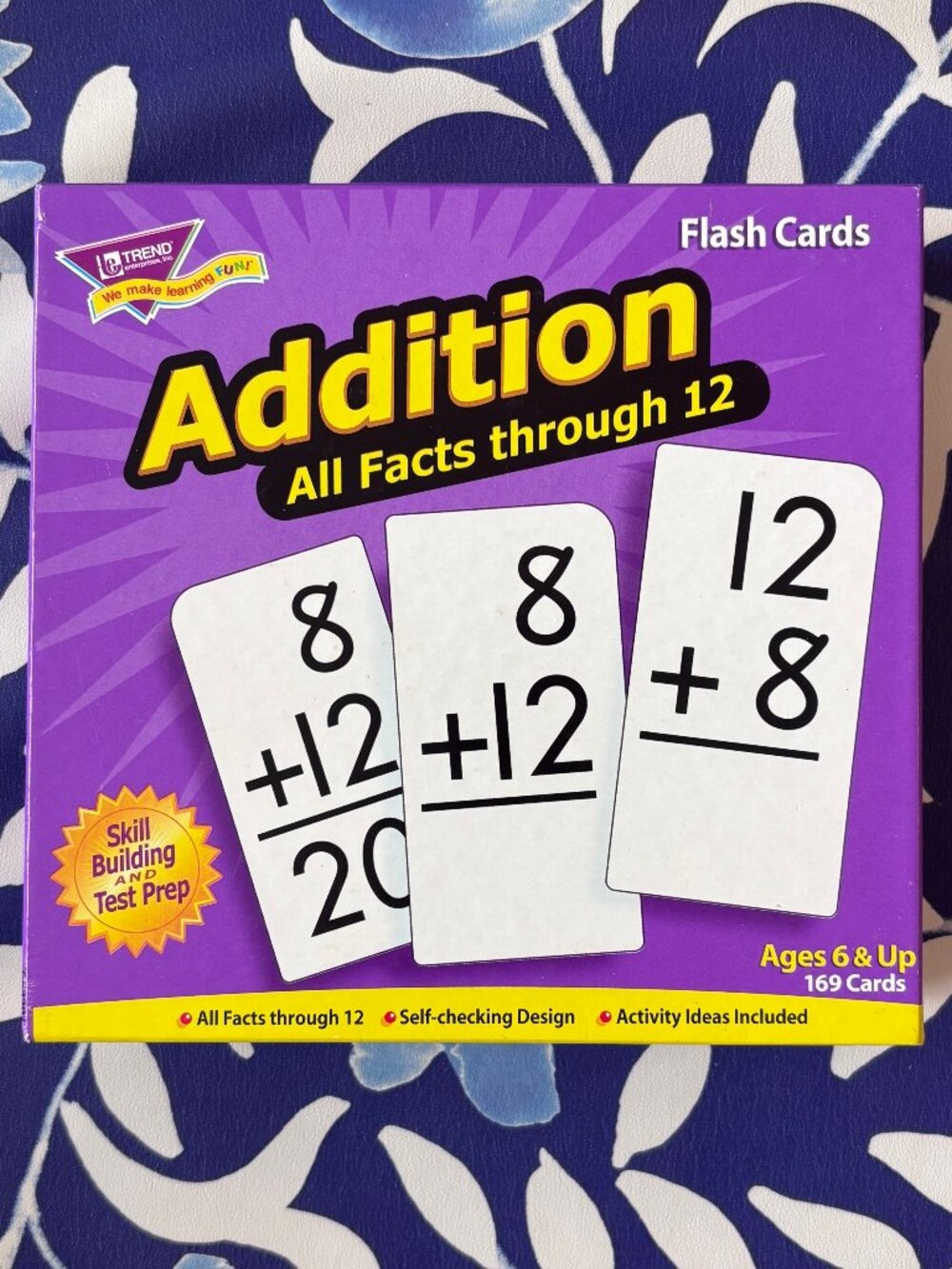 Addition All Facts 0–12 Math Flash Cards | Skill Building Learning Cards